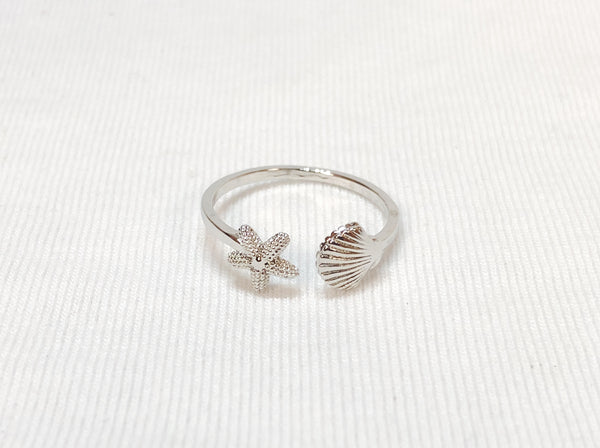 Starfish & Shell Ring
