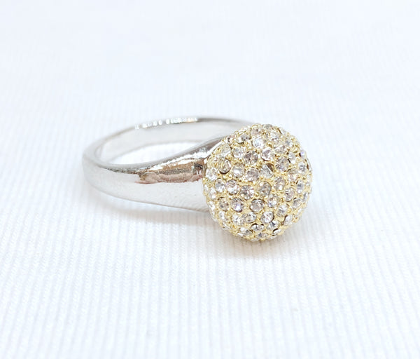Pave Ball Ring