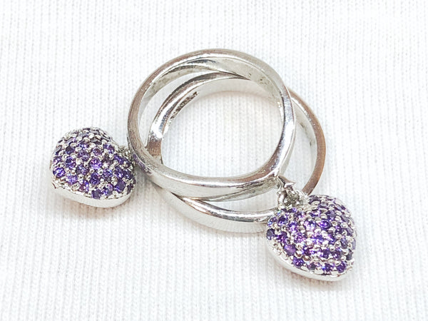 Purple Heart Midi Ring