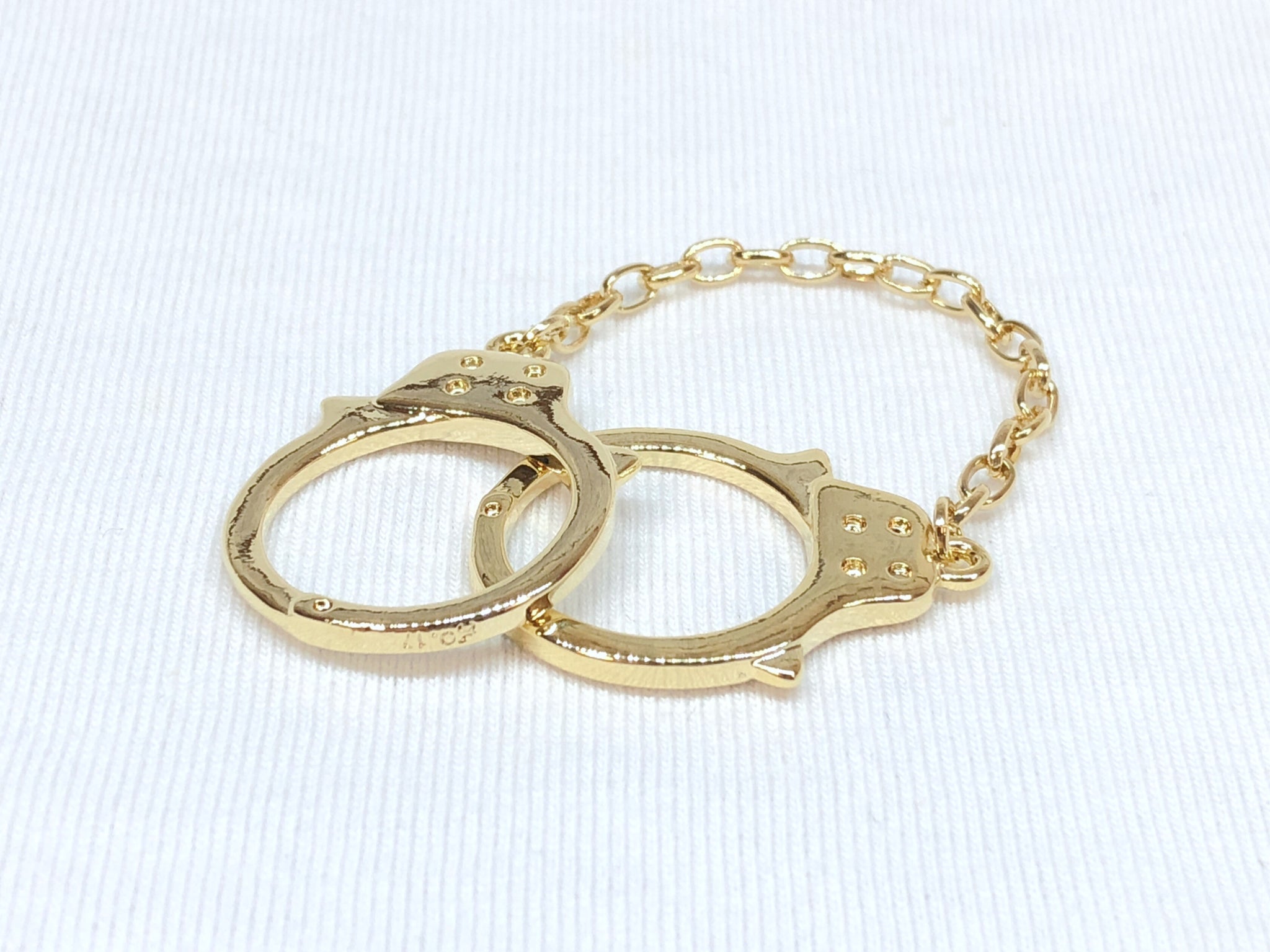 Handcuff Two Finger Ring