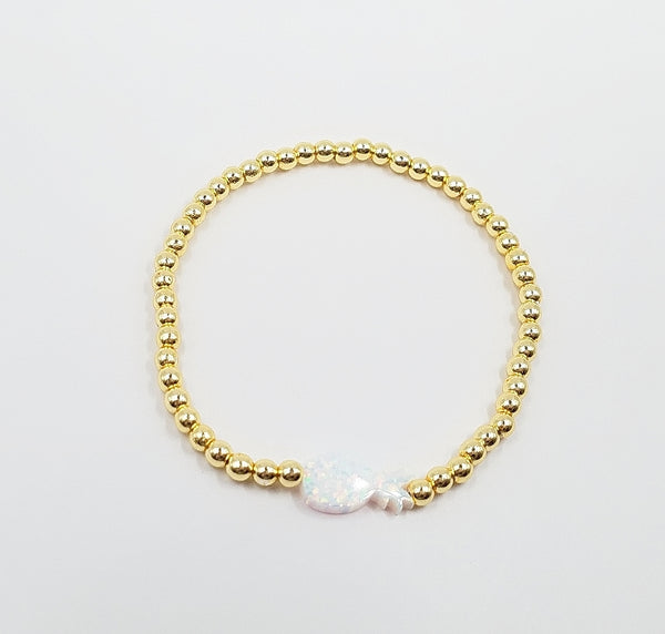 3MM Bead Bracelet - Opal Pineapple